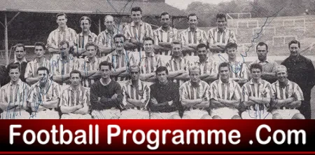 Brighton Hove Albion Multi Signed Picture 1950s Jones Gill Plus