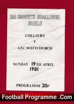 Colliers v AFC Whitchurch 1981 – Cup Final