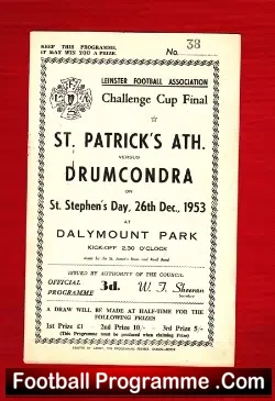 Drumcondra v St Patricks 1953 – Irish Challenge Cup Final