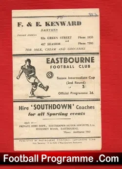 Eastbourne United v Hollington United 1955 – Reserves Match