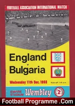 England v Bulgaria 1968