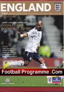 England v Italy 2007 – Under 21 at Wembley
