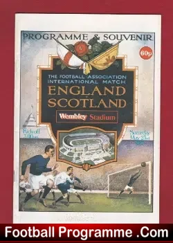 England v Scotland 1974 - 50 Years Souvenir Programme - football programme