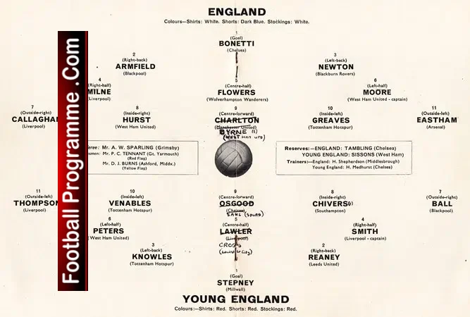 England v Young England 1966 – Youth Game at Chelsea