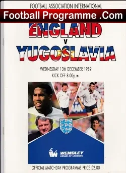 England v Yugoslavia 1989