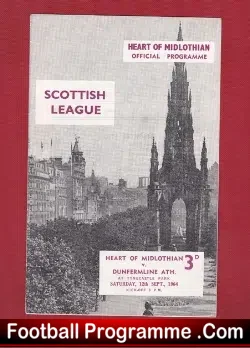 Heart Of Midlothian v Dunfermline Athletic 1964 Alex Ferguson