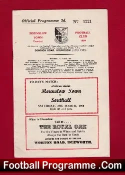 Hounslow Town v Southall 1958