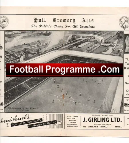 Hull City v Lincoln City 1946 – First Match At Boothferry Park