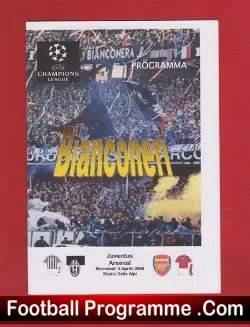 Juventus v Arsenal 2006 - football programme
