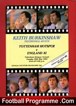 Keith Burkinshaw Testimonial Benefit Match Tottenham 1984