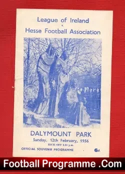 League Of Ireland v Hesse Football Association 1956 – Germany