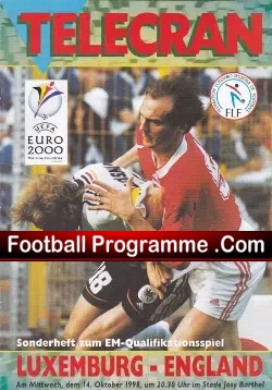 Luxembourg v England 1998 – Euro 2000 Stade Josy Barthel