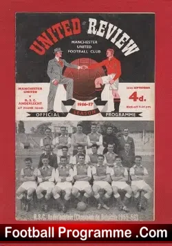 Manchester United v Anderlecht RSC 1956 – 1st European Match