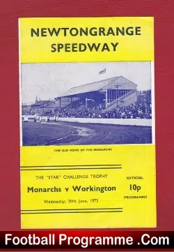 Newtongrange Speedway v Workington 1973 – Star Trophy