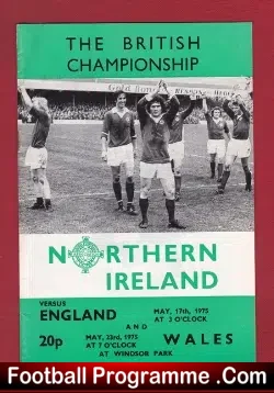 Northern Ireland v England 1975