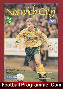 Norwich City v Manchester United 1993