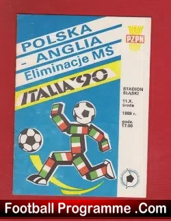 Poland v England 1989