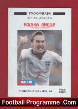 Poland v England 1993 – World Cup 94 – Stadion Slask