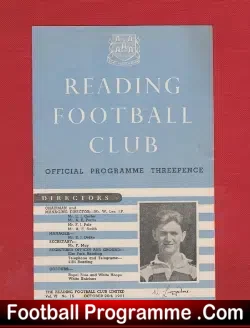 Reading v Cardiff City 1951 - football programme