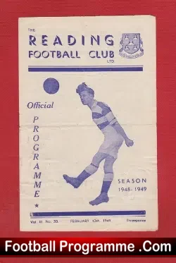 Reading v Leyton Orient 1949