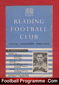 Reading v Plymouth Argyle 1952 – to clear