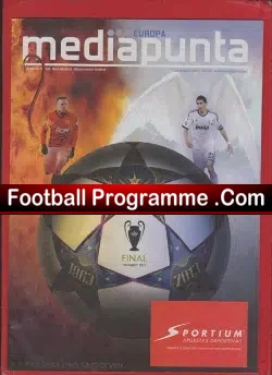 Real Madrid v Manchester United 2013 - Mediapunta Programme - football programme