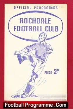 Rochdale v Mansfield Town 1949 - football programme