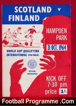 Scotland v Finland 1964 – World Cup Qualifying