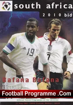 South Africa v England 2003 – 2010 Bid in Durban