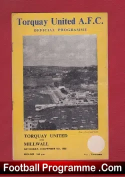 Torquay United v Millwall 1955