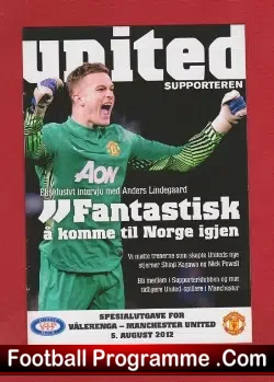 Valerenga v Manchester United 2012 - In Sweden - football programme