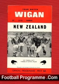 Wigan Rugby v New Zealand 1965 – Kiwi at Central Park