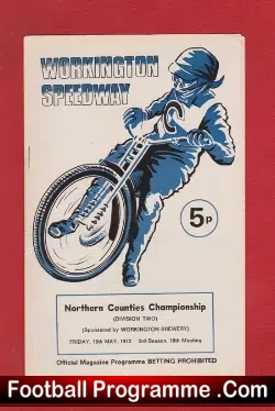 Workington Speedway Northern Counties Championship 1972