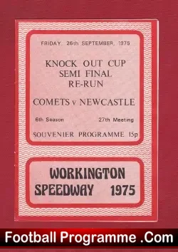 Workington Speedway v Newcastle 1975 – Semi Final