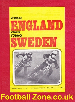 England Young Speedway v Sweden 1971 – at Rayleigh