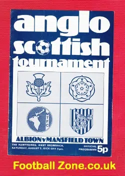 West Bromwich Albion v Mansfield Town 1975 - Multi Signed
