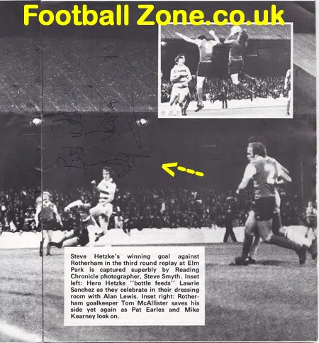 Reading v Southampton 1978 - Multi Autographed Signed