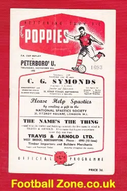 Kettering Town v Peterborough United 1958 - FA Cup Replay