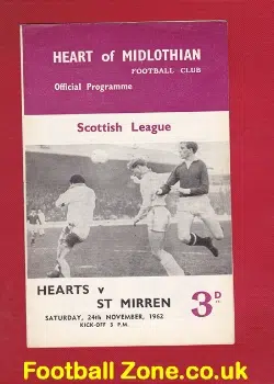 Heart Of Midlothian v St Mirren 1962