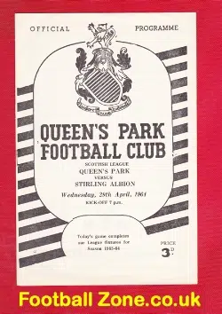 Queens Park v Stirling Albion 1964 – Scotland