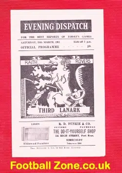 Raith Rovers v Third Lanark 1961