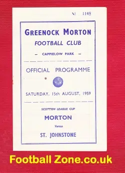 Greenock Morton v St Johnstone 1959