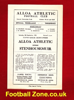 Alloa Athletic v Stenhousemuir 1959