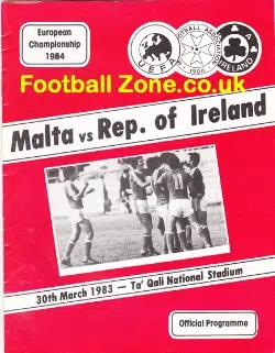 Malta v Ireland 1983 – Euro Championships