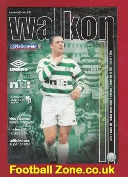 Glasgow Celtic v Dundee United 2000 - Multi Autographed SIGNED