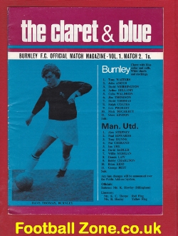 Burnley v Manchester United 1970