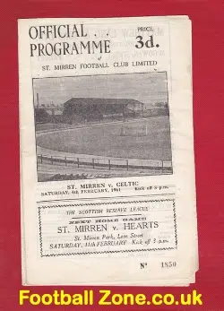 St Mirren v Glasgow Celtic 1961 – Jackie McGugan Feature