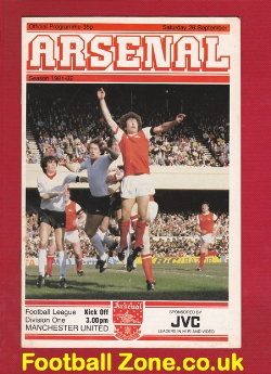 Arsenal v Manchester United 1981