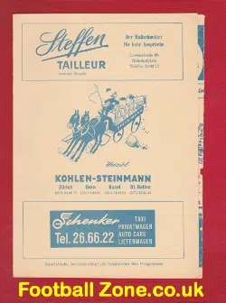 Blue Stars v Dietikon 1959 - Switzerland