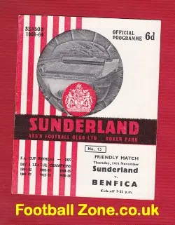 Sunderland v Benfica 1963 – Friendly Game – Eusebio
